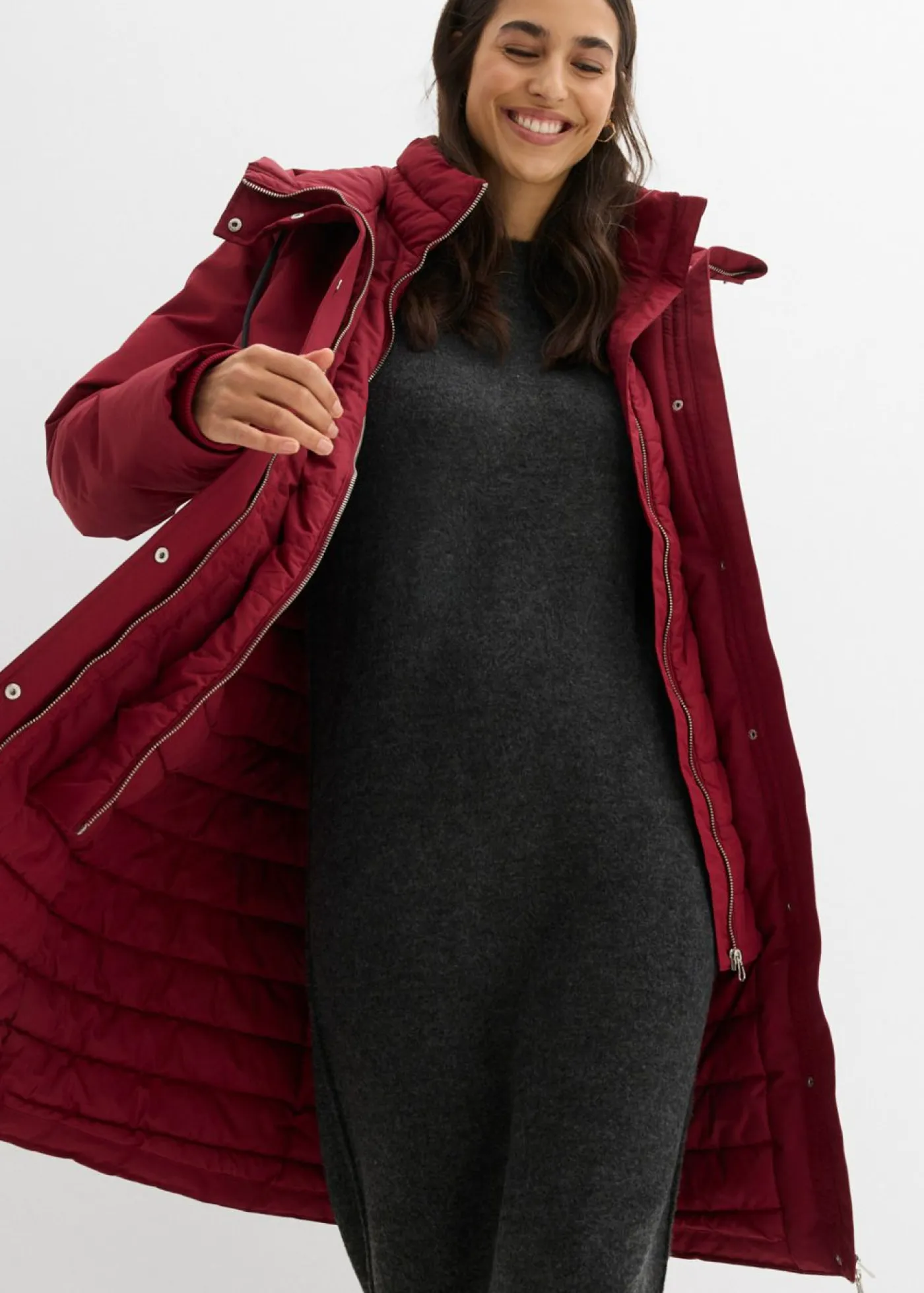 New Abrigo impermeable 2 en 1 para exteriores Mujer Chaquetas Y Abrigos