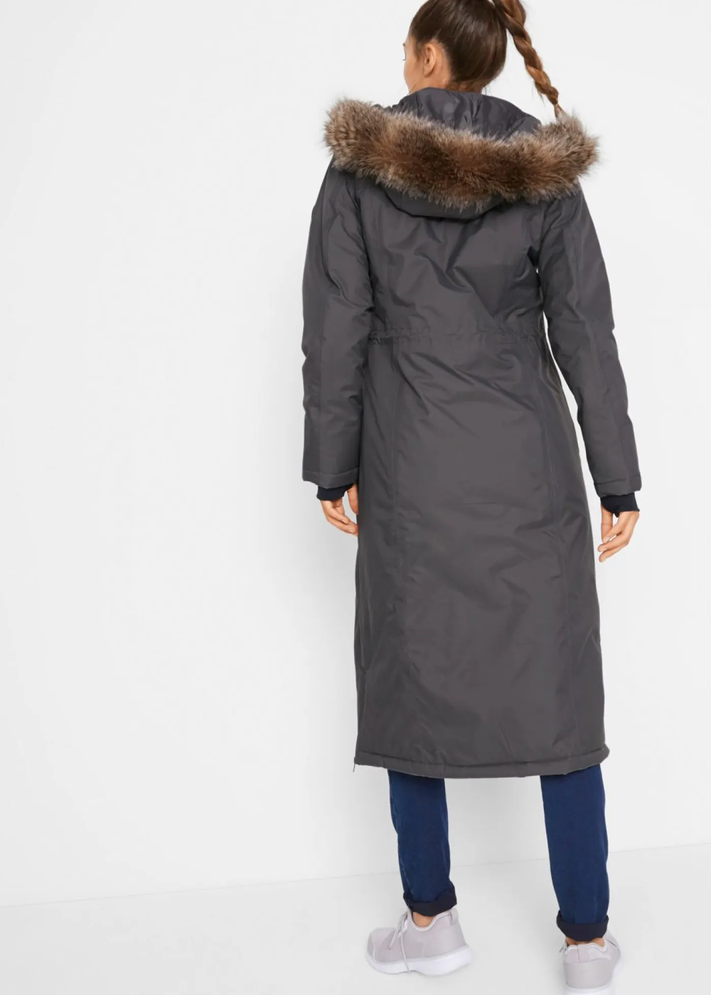 Outlet Abrigo impermeable para exteriores con pelo sintético Mujer Chaquetas Y Abrigos