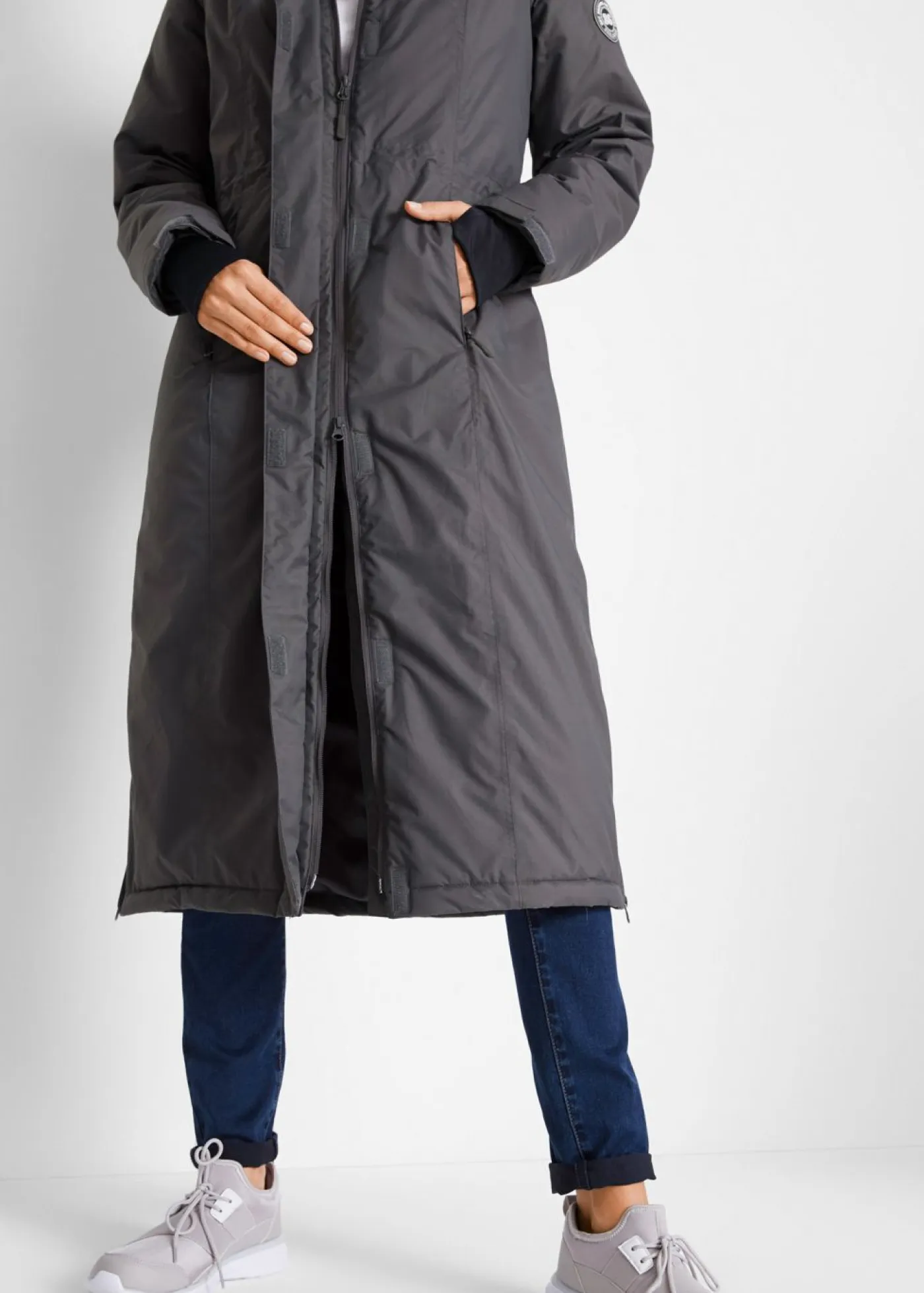 Outlet Abrigo impermeable para exteriores con pelo sintético Mujer Chaquetas Y Abrigos