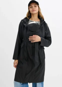 Hot Abrigo impermeable y cortavientos 3 en 1 premamá y de porteo con dos insertos Mujer Premamá
