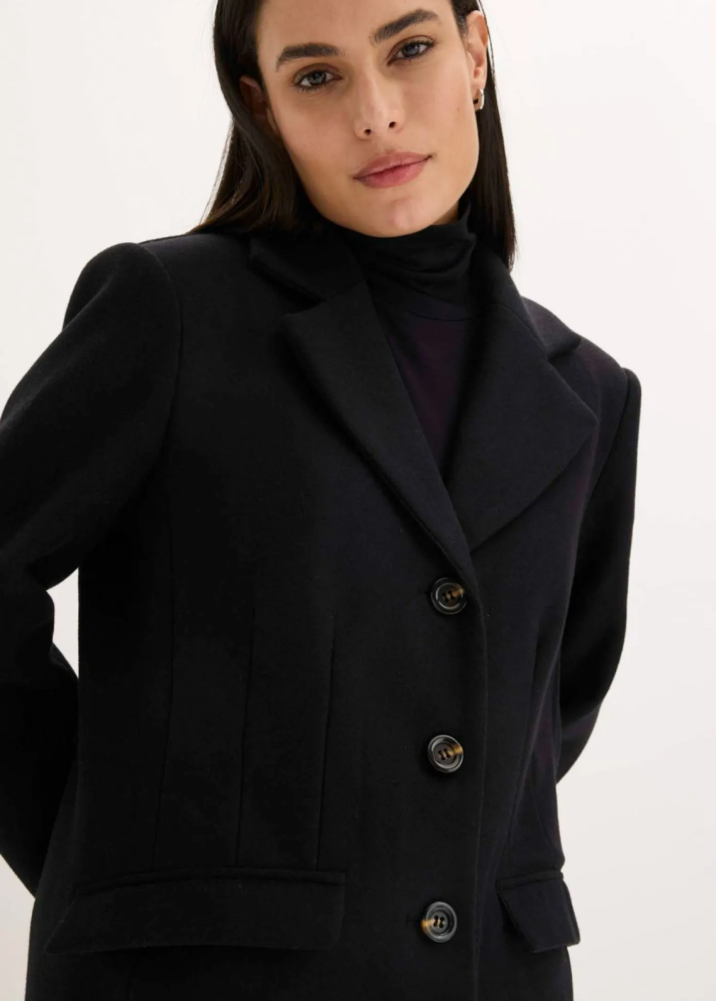 Best Abrigo largo de imitación de lana Mujer Chaquetas Y Abrigos