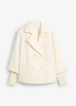 Hot Abrigo marinero con mangas de punto Mujer Chaquetas Y Abrigos
