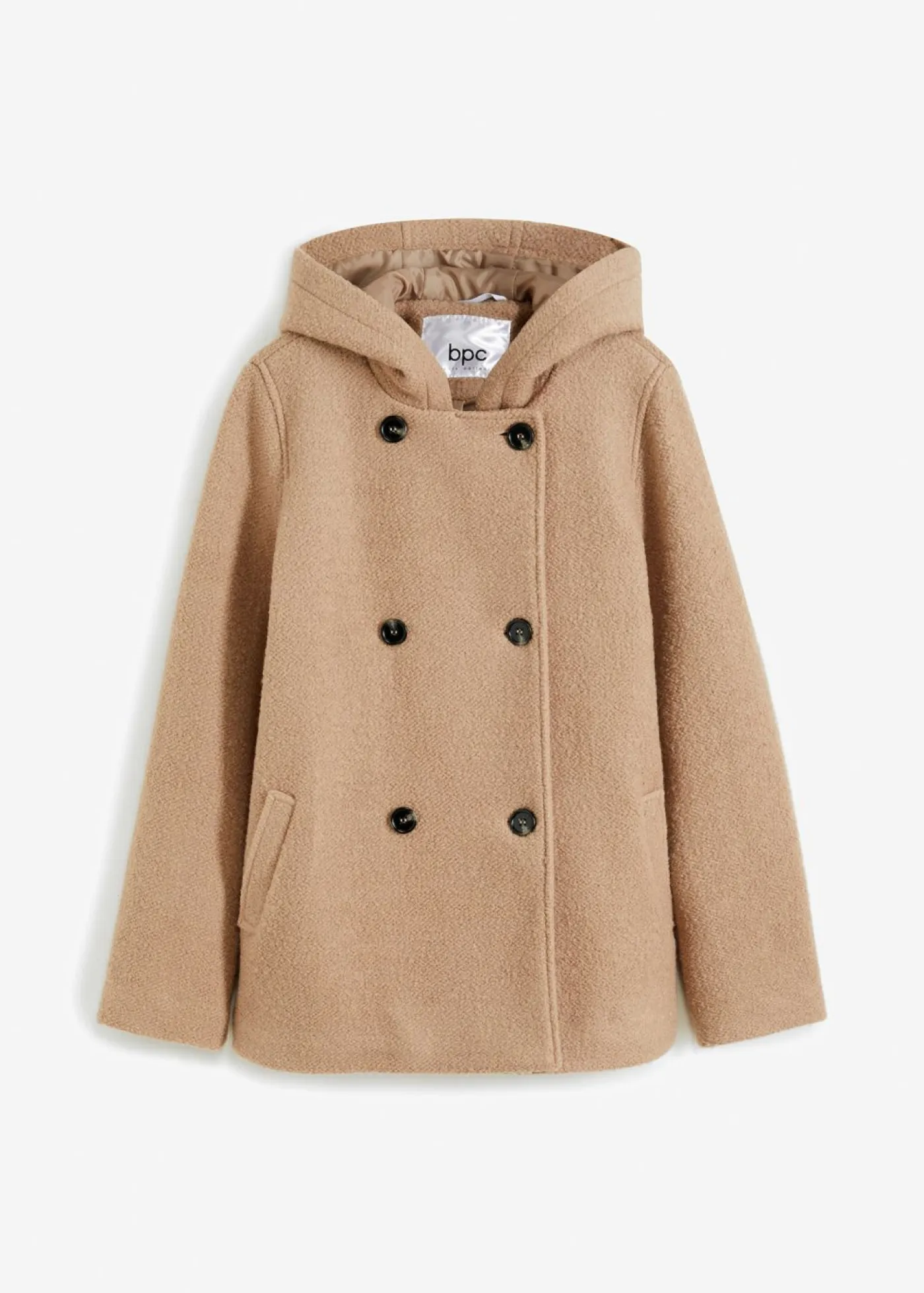 Sale Abrigo marinero de acogedor tejido bouclé Mujer Chaquetas Y Abrigos