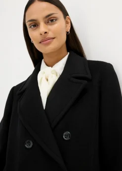 Outlet Abrigo marinero de lana Mujer Premium|Chaquetas Y Abrigos