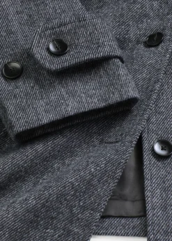 Clearance Abrigo marinero largo con aspecto de lana Mujer Chaquetas Y Abrigos