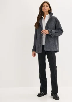 Clearance Abrigo marinero largo con aspecto de lana Mujer Chaquetas Y Abrigos