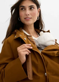 Outlet Abrigo premamá impermeable 6 en 1 con inserto de porteo y chaleco interior desmontable Mujer Premamá