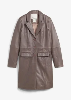 Online Abrigo tipo americana de napa de cordero Mujer Premium|Chaquetas Y Abrigos