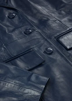 Discount Abrigo tipo americana de napa de cordero Mujer Premium|Chaquetas Y Abrigos