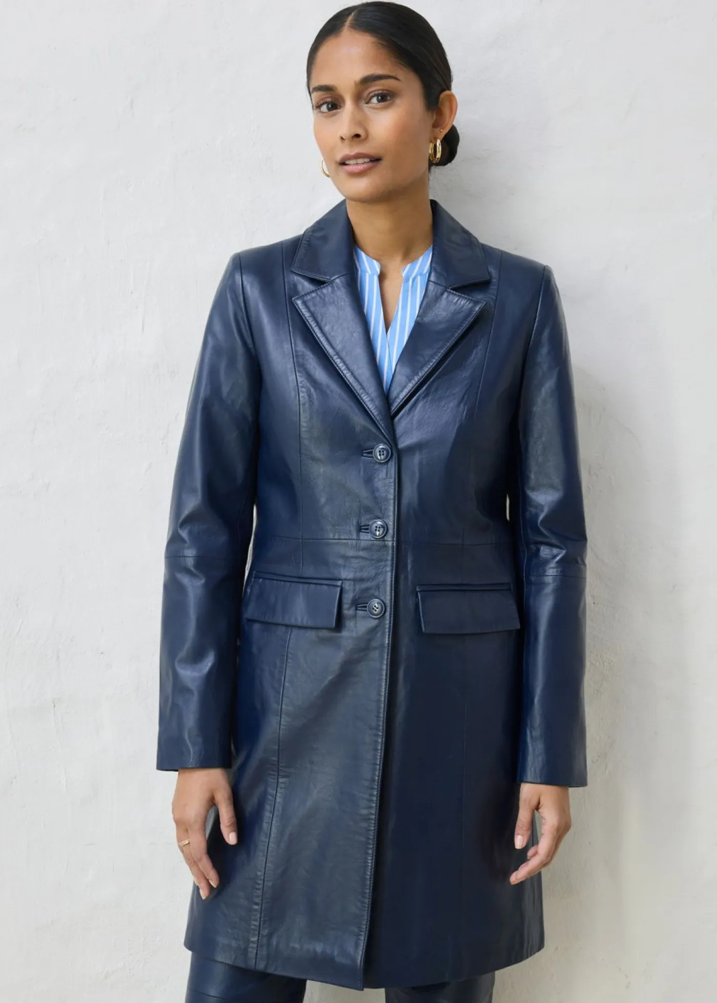 Discount Abrigo tipo americana de napa de cordero Mujer Premium|Chaquetas Y Abrigos
