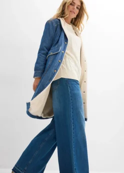 Sale Abrigo vaquero de invierno con forro cálido Mujer Chaquetas Y Abrigos