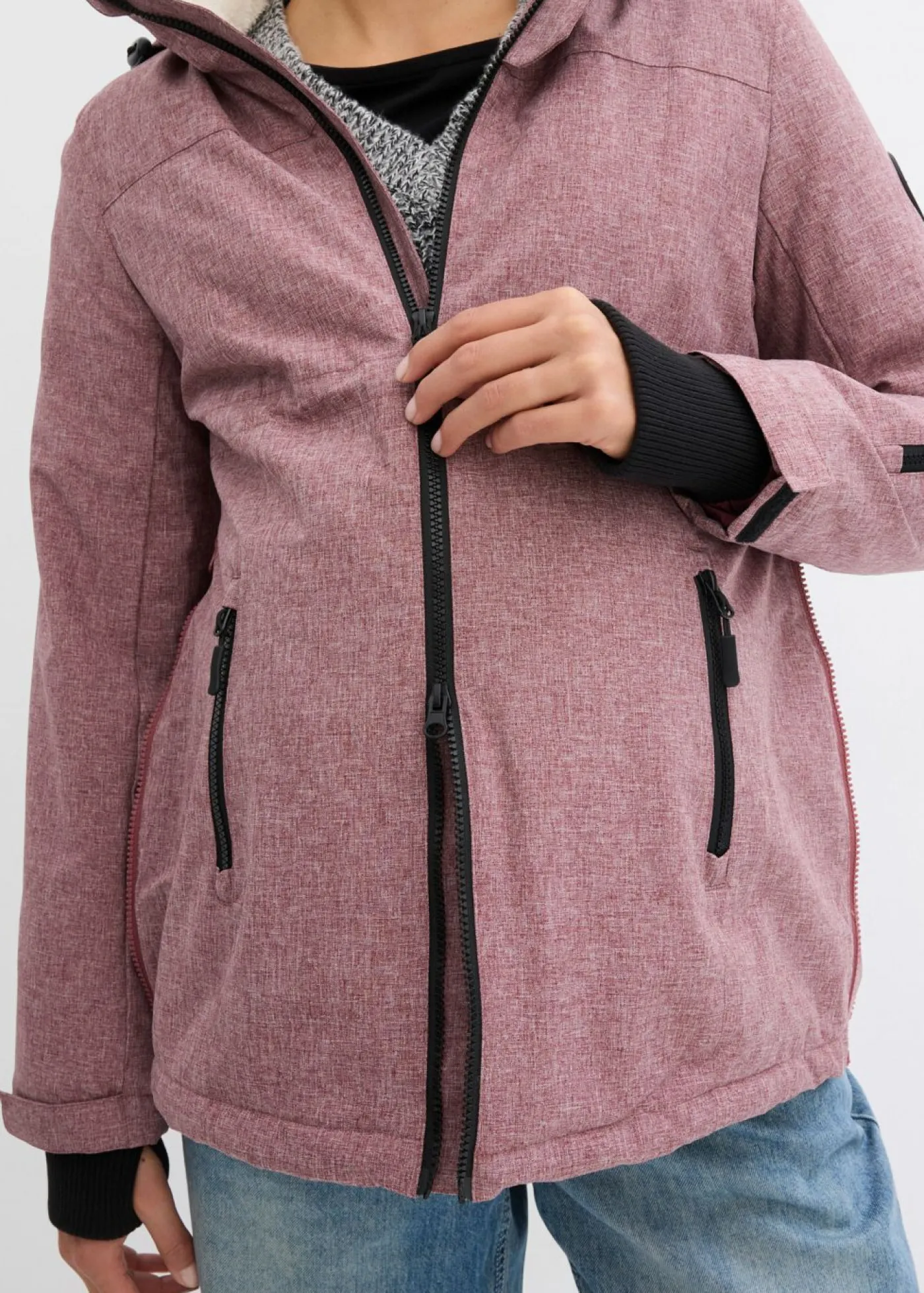 Hot Agradable chaqueta premamá 3 en 1 y de porteo Mujer Premamá