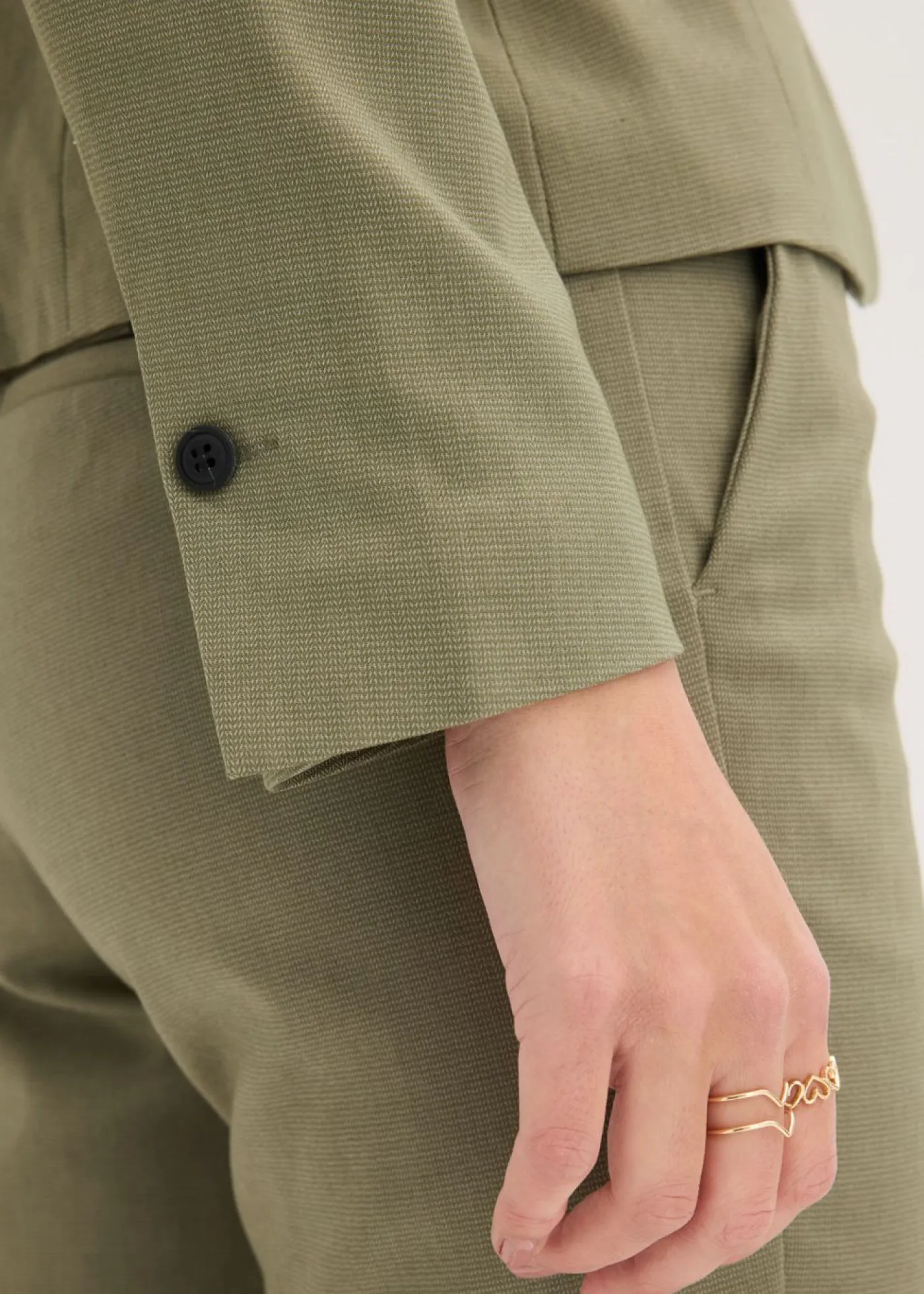 New Americana con bolsillos, petite Mujer Blazers|Tallas Pequeñas