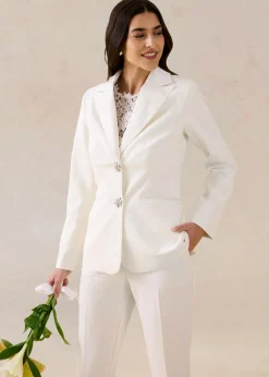 New Americana con botones decorativos Mujer Blazers