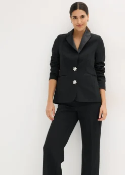 Outlet Americana con botones decorativos Mujer Blazers|Ropa Elegante