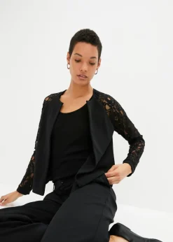 Outlet Americana con mangas de encaje Mujer Blazers|Ropa Elegante