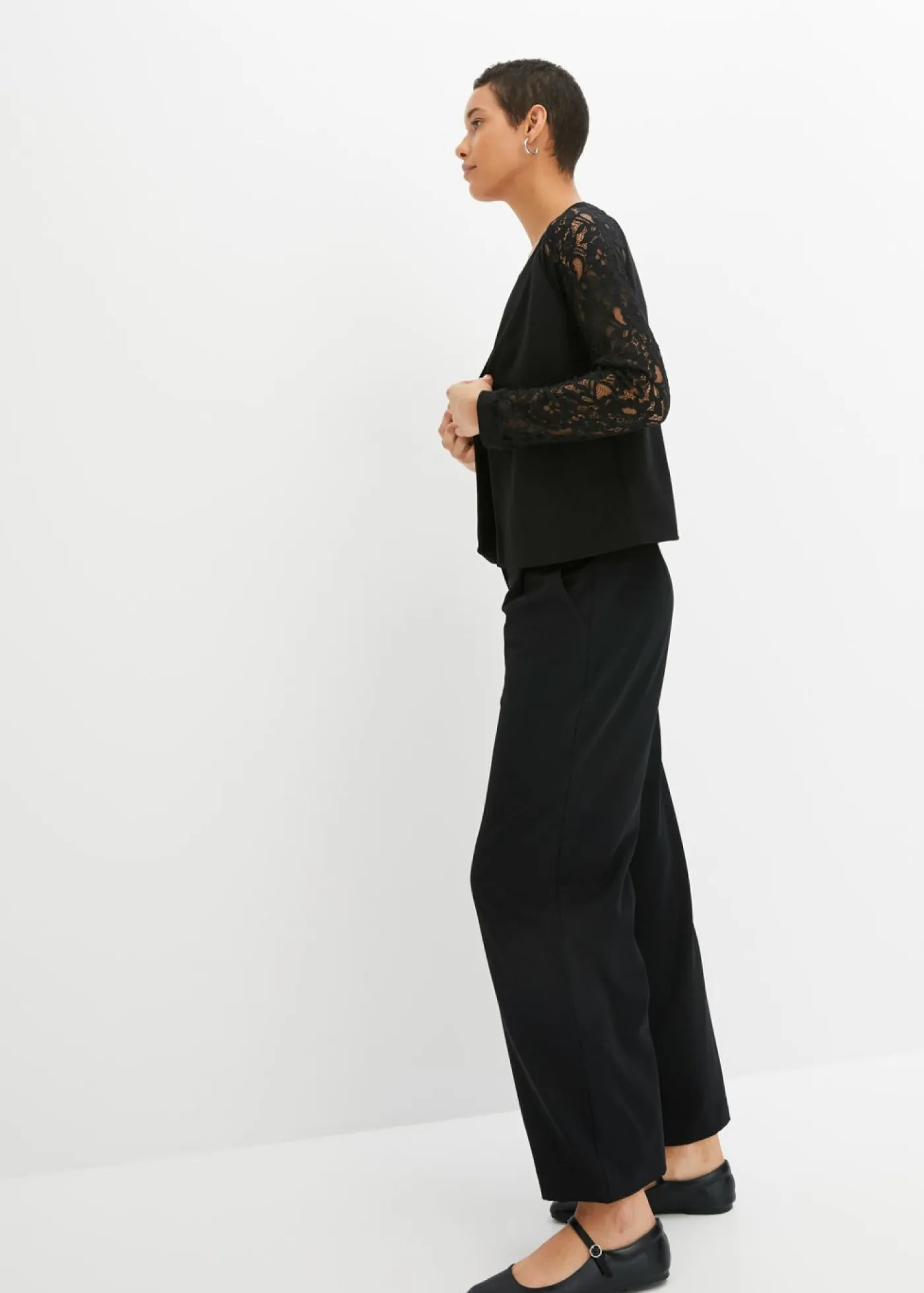 Outlet Americana con mangas de encaje Mujer Blazers|Ropa Elegante