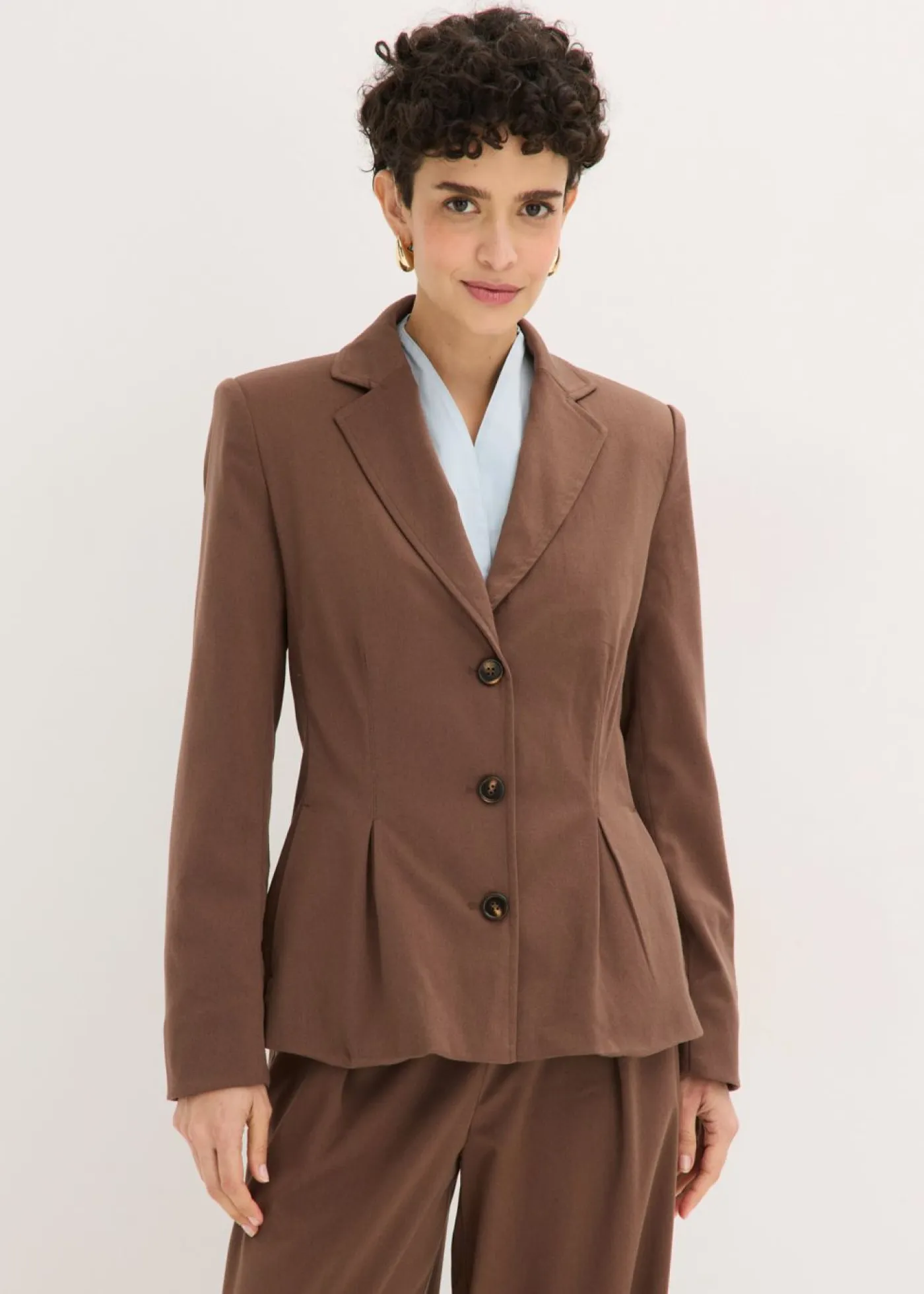 Americana con pliegues Mujer Blazers