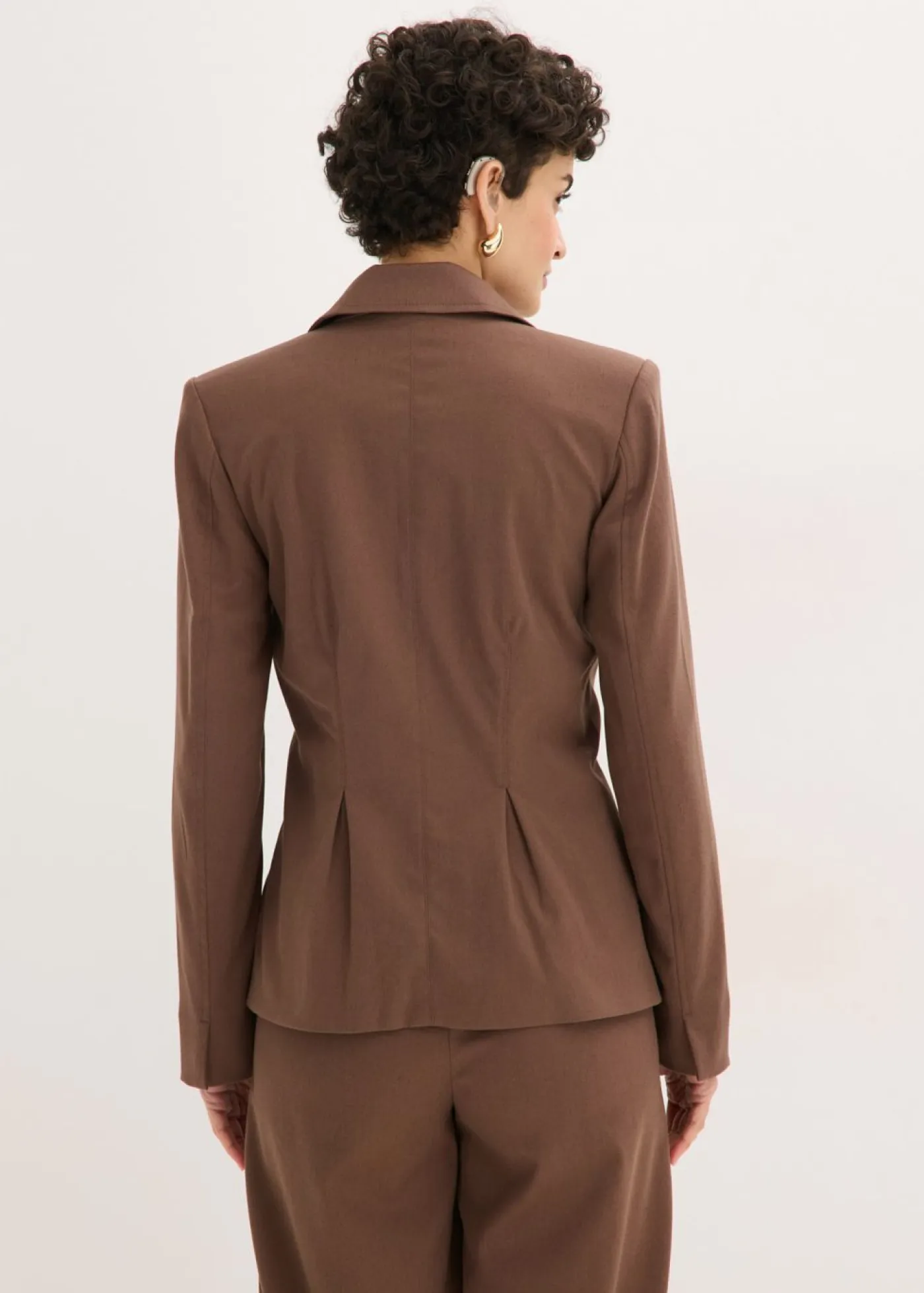Americana con pliegues Mujer Blazers