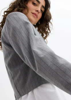 New Americana corta con cuello de solapa Mujer Blazers