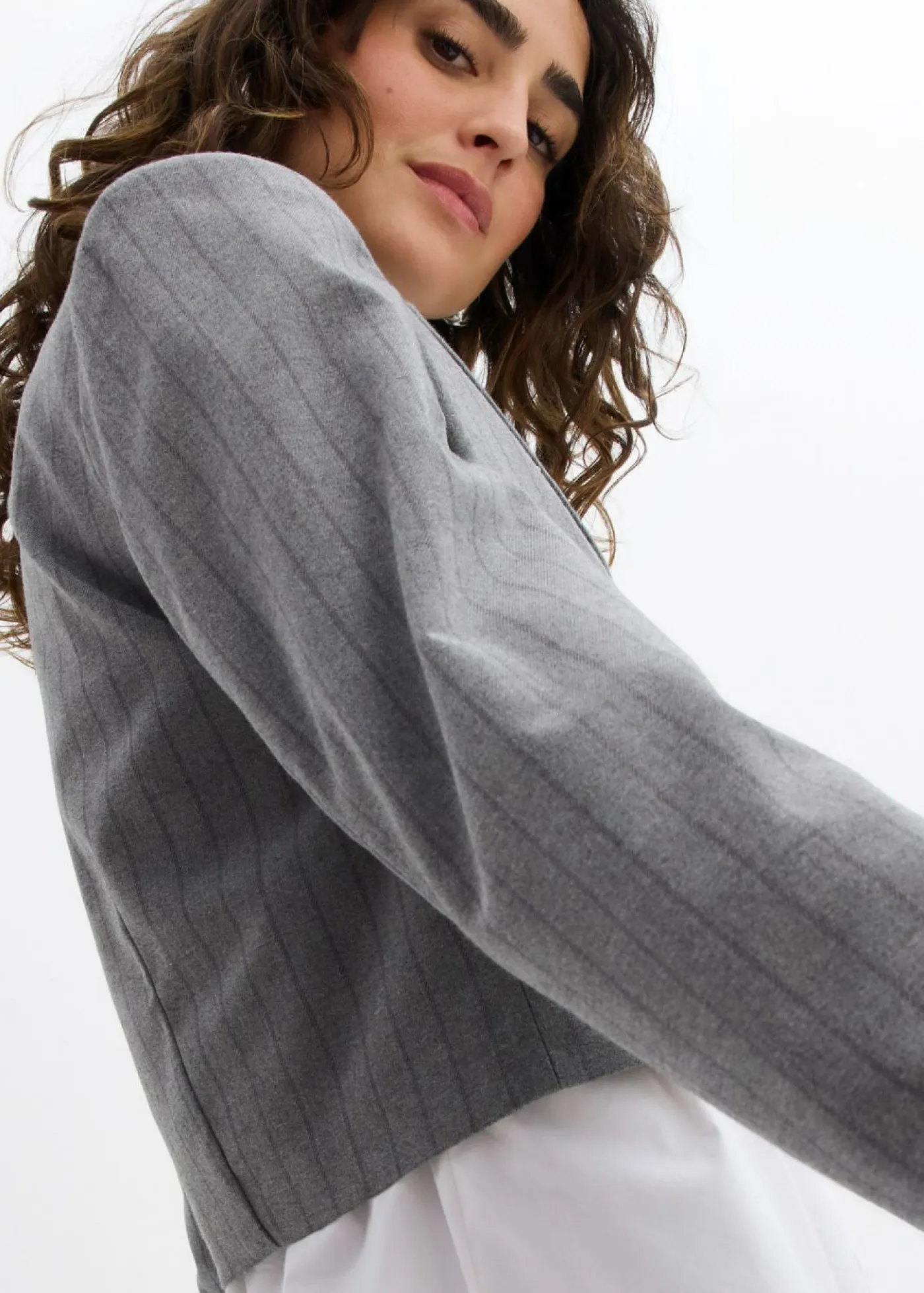 New Americana corta con cuello de solapa Mujer Blazers