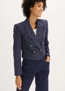 Americana corta con estructura Mujer Blazers