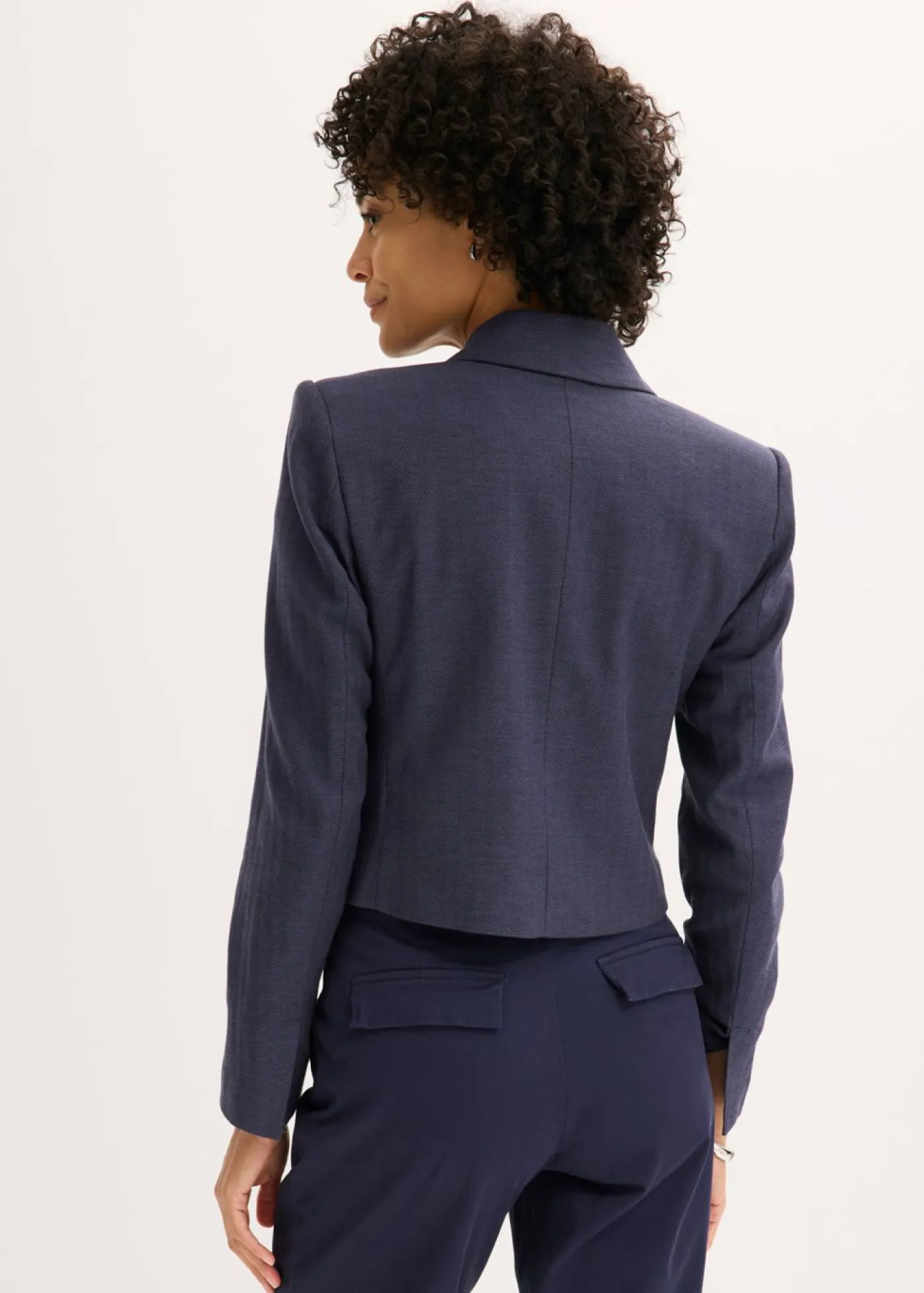 Americana corta con estructura Mujer Blazers