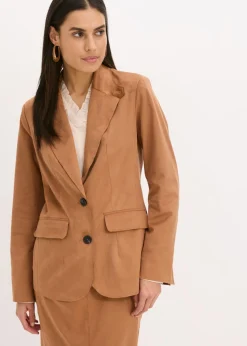 Americana de ante sintético Mujer Blazers