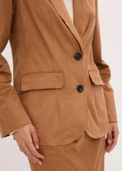 Americana de ante sintético Mujer Blazers
