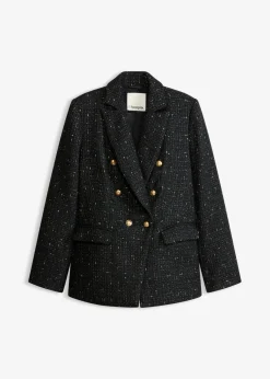 Outlet Americana de bouclé con doble botonadura Mujer Blazers