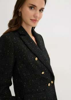 Outlet Americana de bouclé con doble botonadura Mujer Blazers
