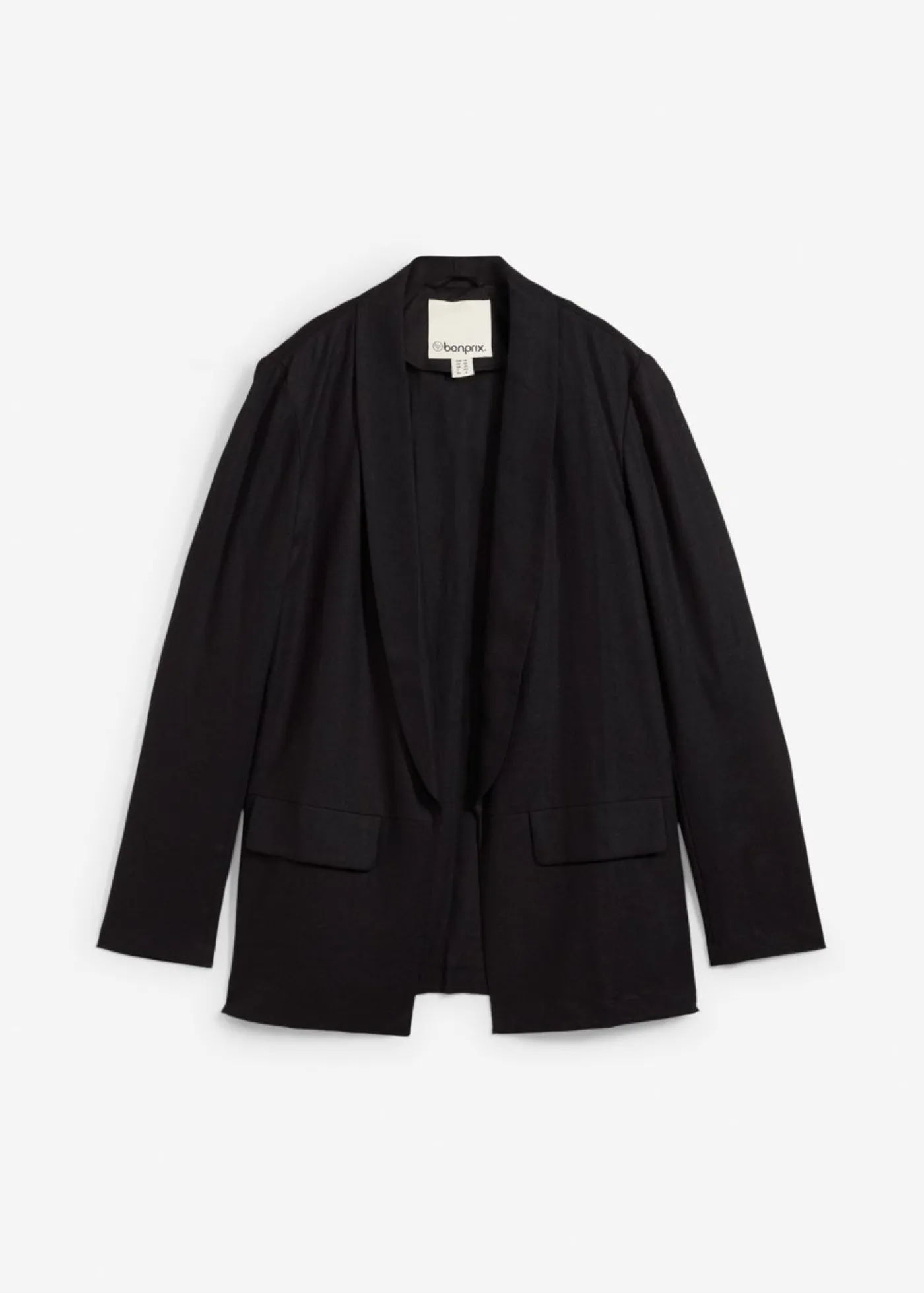 Hot Americana de corte ancho en mezcla de lino y viscosa Mujer Blazers