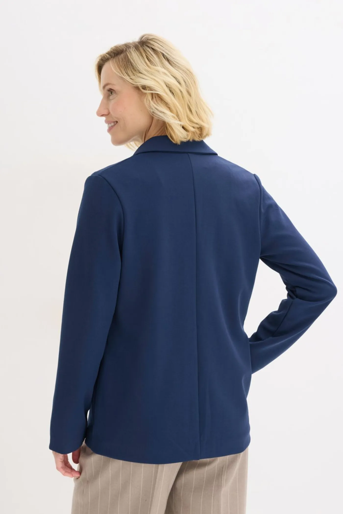 New Americana de crepé Mujer Blazers