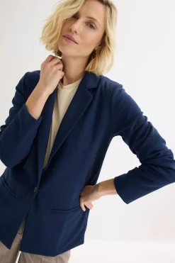 New Americana de crepé Mujer Blazers