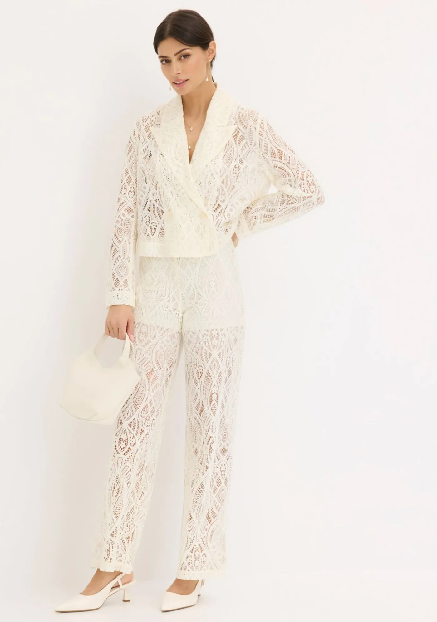 New Americana de encaje Mujer Blazers