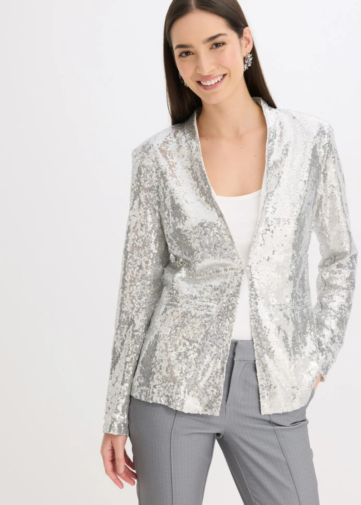 Best Americana de lentejuelas Mujer Blazers