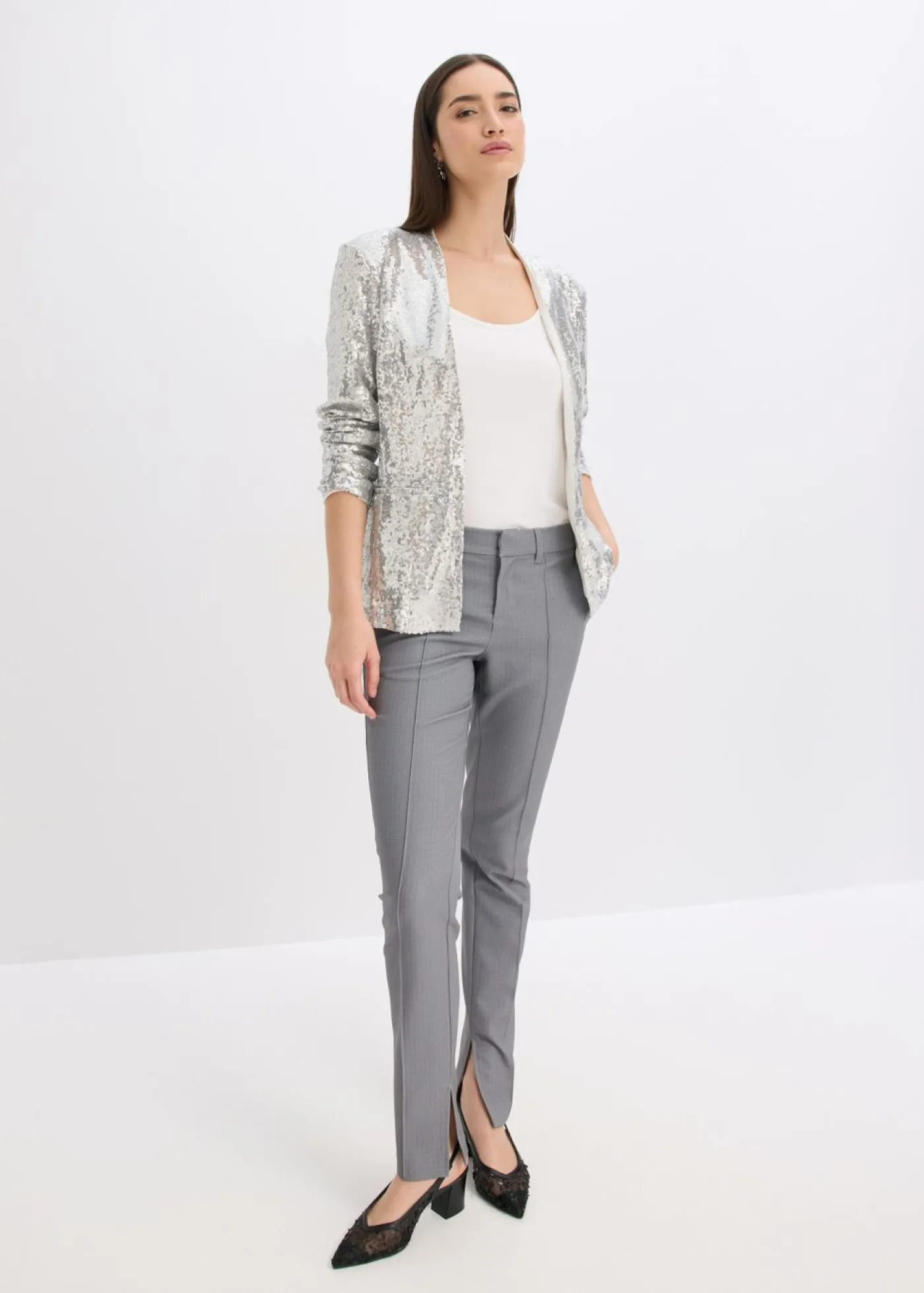 Best Americana de lentejuelas Mujer Blazers