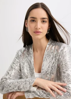 Best Americana de lentejuelas Mujer Blazers