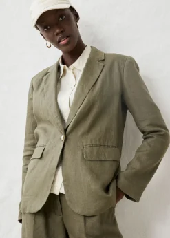 New Americana de lino puro Mujer Premium|Blazers