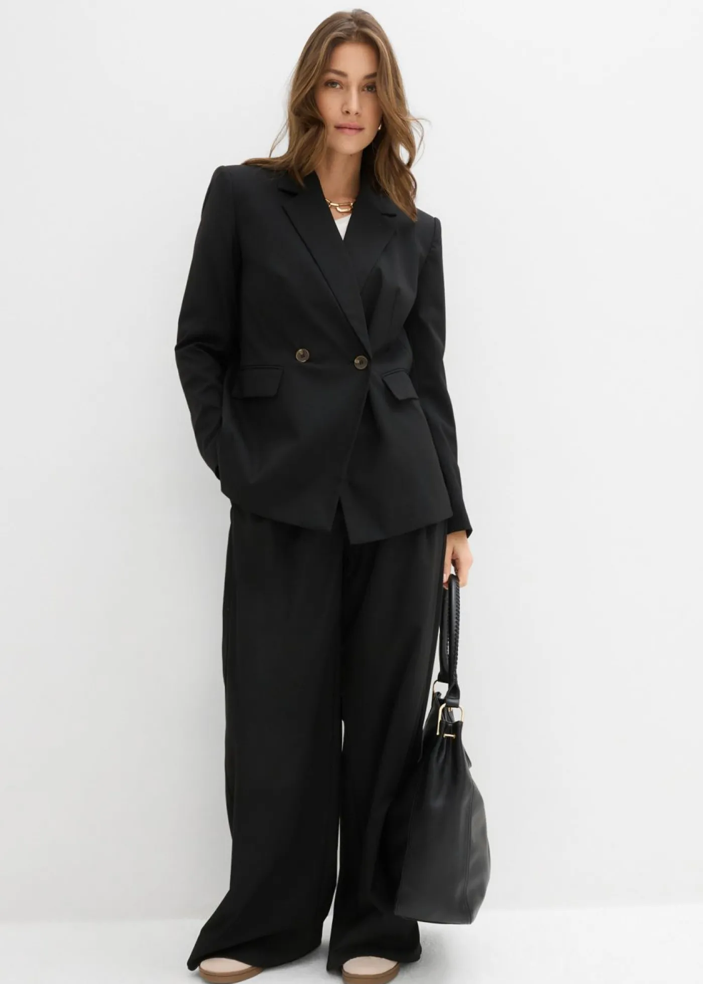 Americana de mezcla de viscosa Mujer Blazers