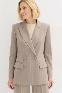Americana de raya diplomática Mujer Blazers