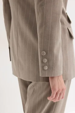 Americana de raya diplomática Mujer Blazers