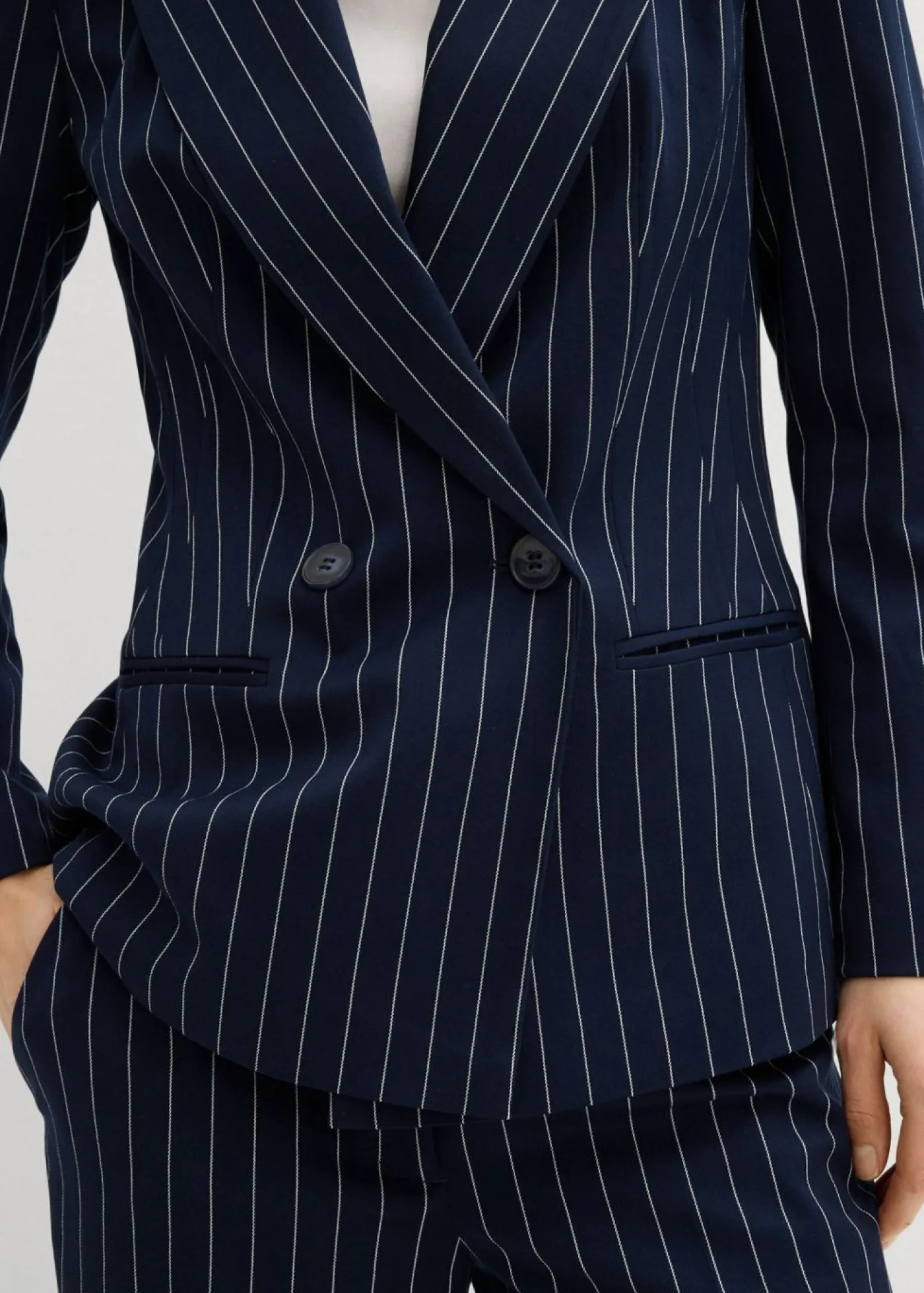 New Americana de raya diplomática Mujer Blazers|Novedades