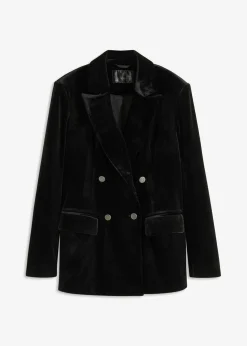 Outlet Americana de terciopelo suave Mujer Blazers