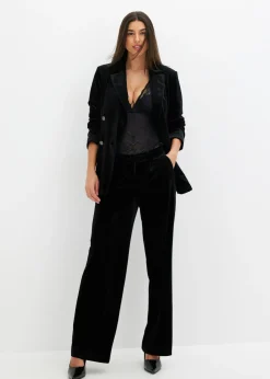 Outlet Americana de terciopelo suave Mujer Blazers