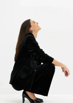 Outlet Americana de terciopelo suave Mujer Blazers