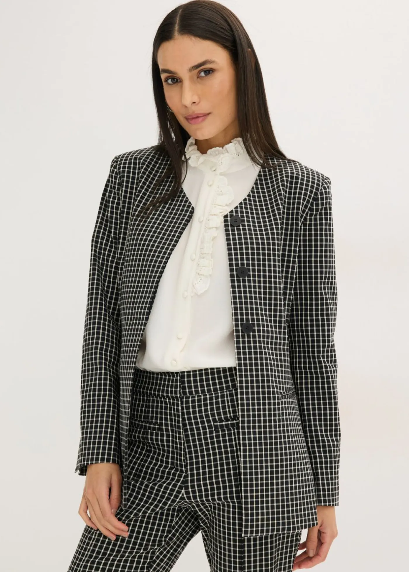 Online Americana elástica de bengalina Mujer Blazers