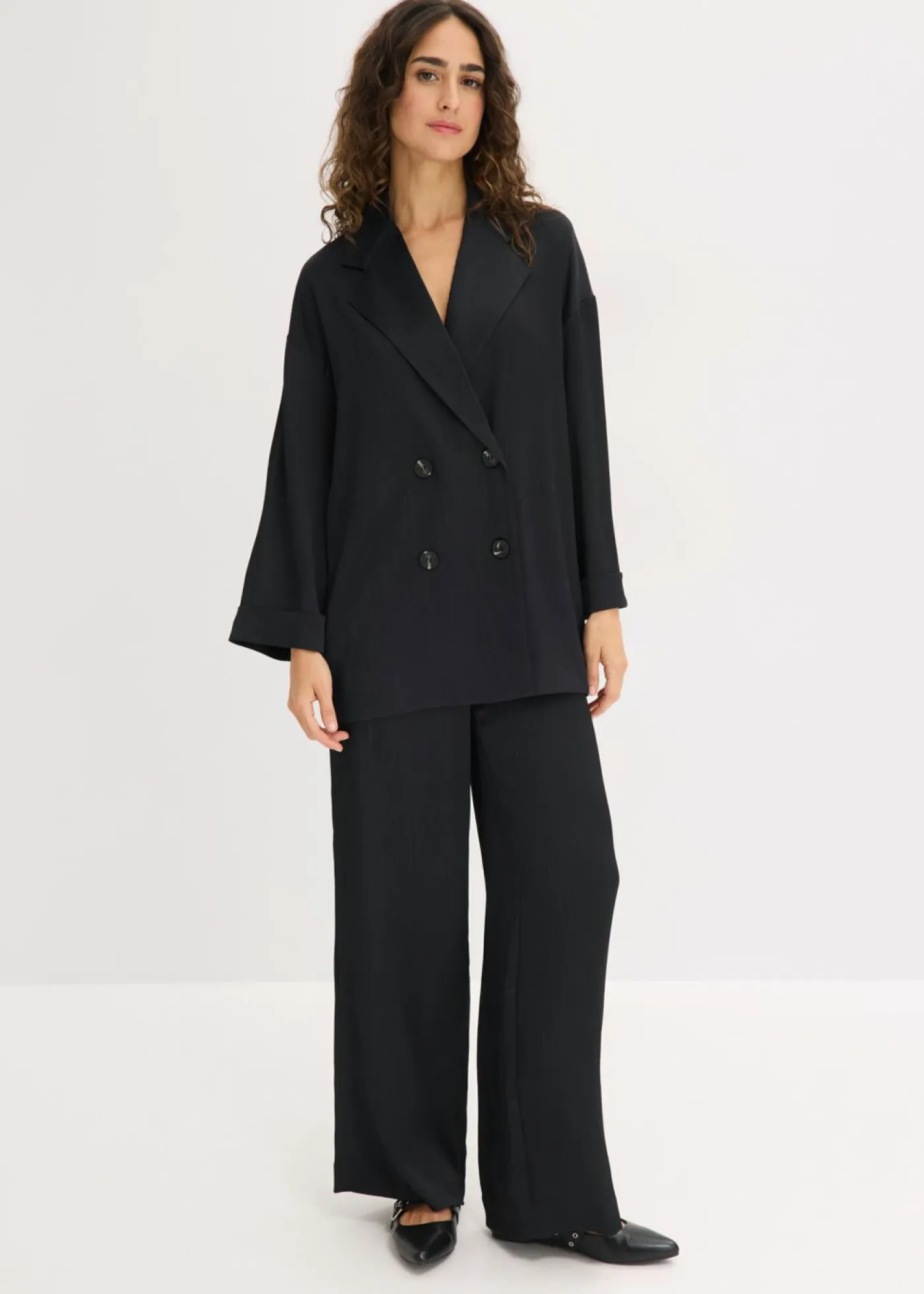Clearance Americana holgada con doble botonadura Mujer Blazers