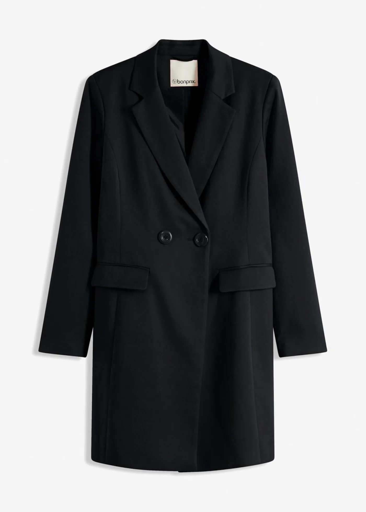 Online Americana larga con escote en V y mangas largas Mujer Chaquetas Y Abrigos