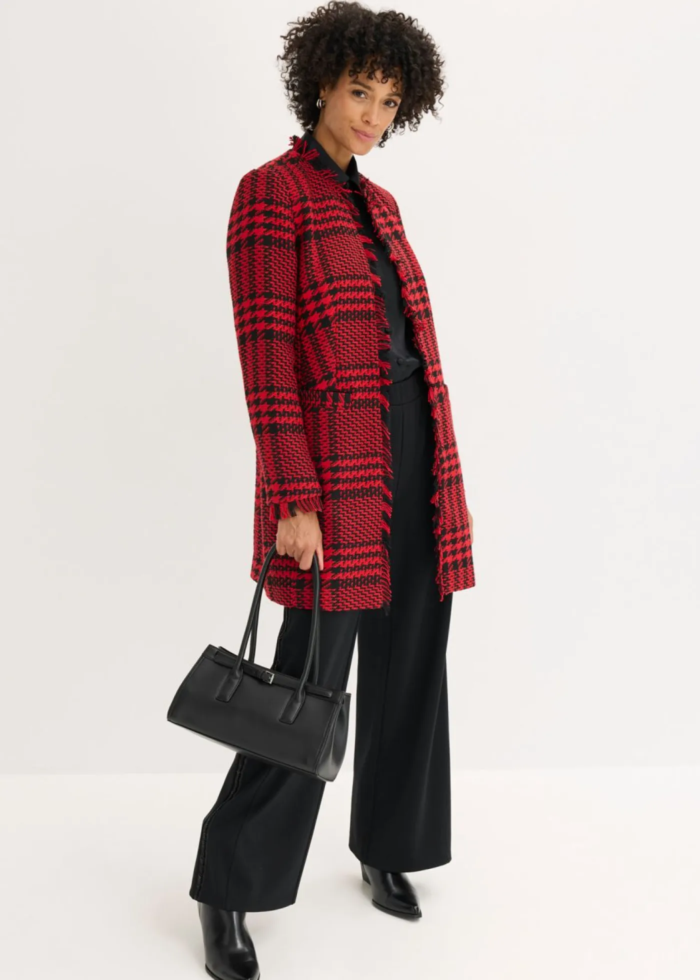 Best Americana larga de bouclé Mujer Blazers